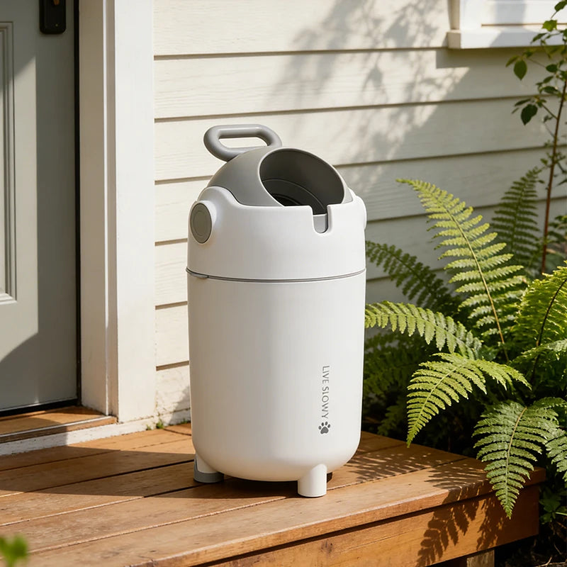 Pet Waste Trash Can with Foot Pedal