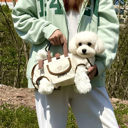 Lightweight Portable Outdoor Pet Carrier Breathable Oxford Cloth Dog Cat Harness Handheld Crossbody Travel Backpack Tool