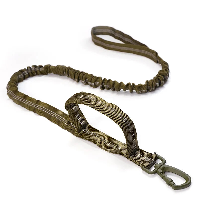Bungee Dog Leash with Dual Handle — Anti-Shock, Padded
