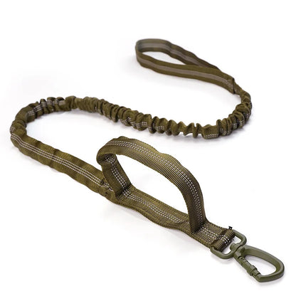 Bungee Dog Leash with Dual Handle — Anti-Shock, Padded