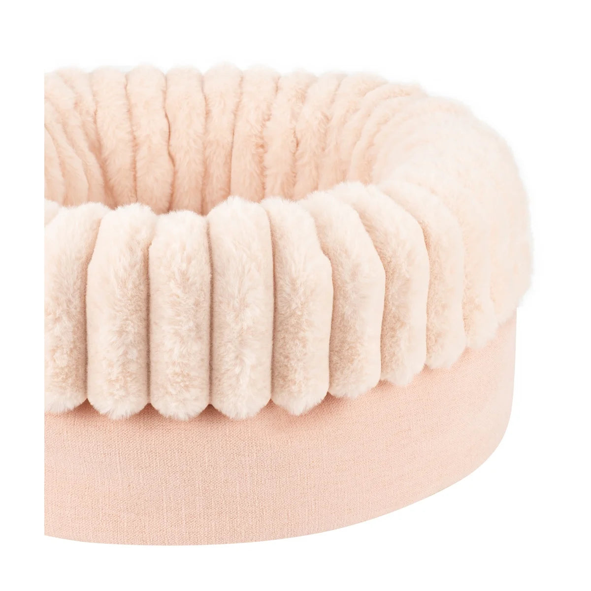 Cuddle Bunny Round Pet Bed | Adjustable Wall, Anti-Slip, Water-Repellent | Cats & Dogs