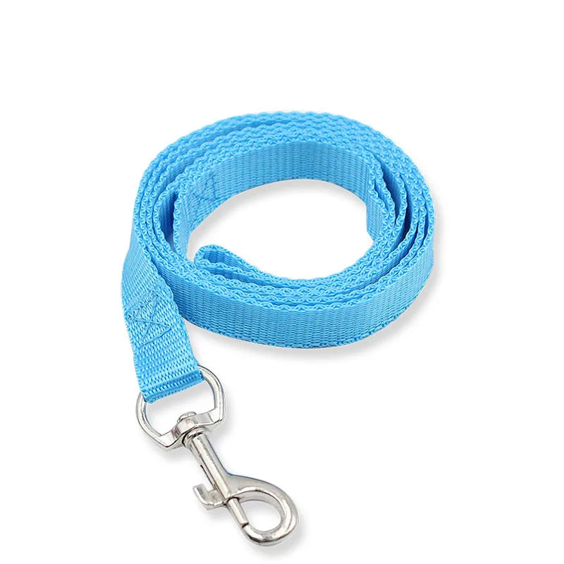 Colorful Nylon Dog Leash 150cm — Lightweight Fluorescent Walking Lead for Small Dogs