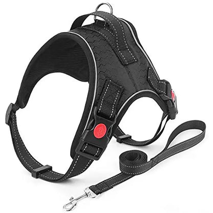 No-Pull Reversible Dog Vest Harness with Leash | Reflective Adjustable