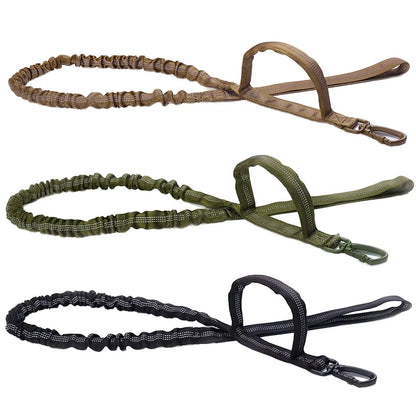 Bungee Dog Leash with Dual Handle — Anti-Shock, Padded