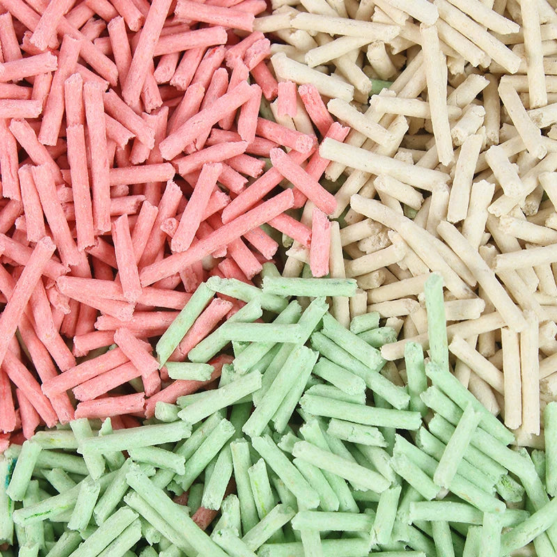 100% Natural Materials Highly Absorbent Flushable Tofu Cat Sand Dust Free Fast Clumping Tofu Cat Litter With Fruit Scen