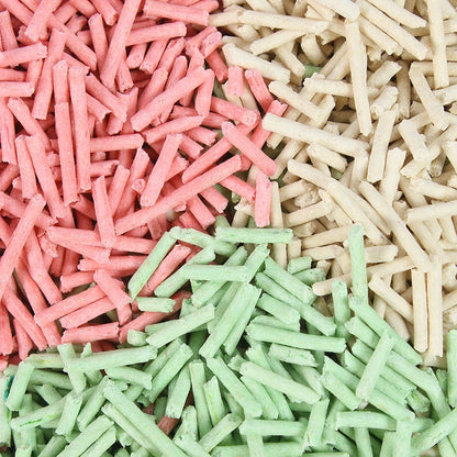 100% Natural Materials Highly Absorbent Flushable Tofu Cat Sand Dust Free Fast Clumping Tofu Cat Litter With Fruit Scen