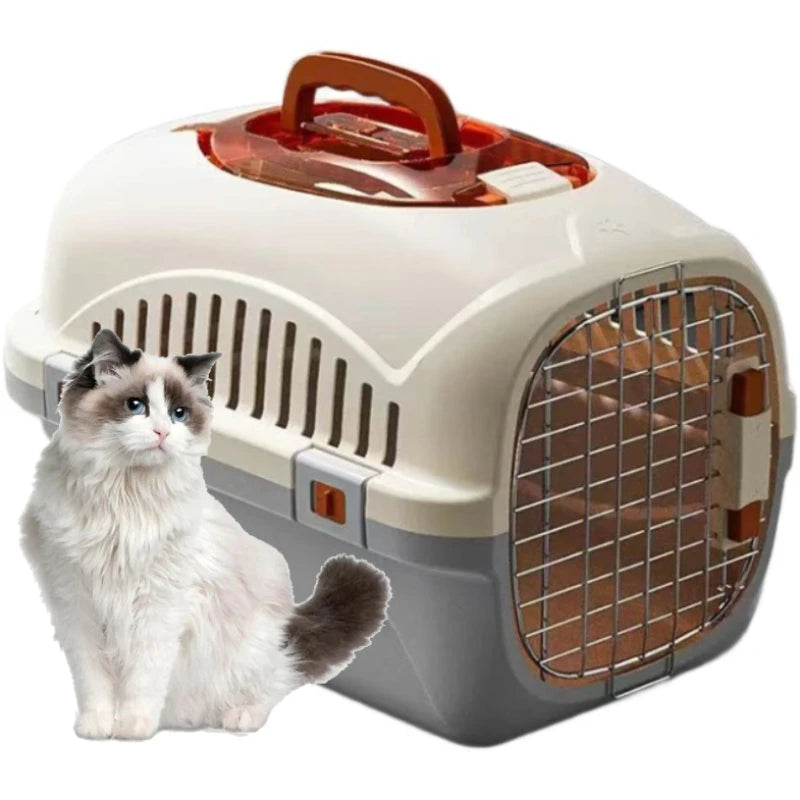 New 2025 Cat Cages Dog Carrier Box Outdoor Travel Air Transport Portable Box Pet Product for Puppy Kitten