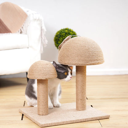 Mushroom Sisal Ball Cat Scratcher – Interactive Scratch & Play Toy