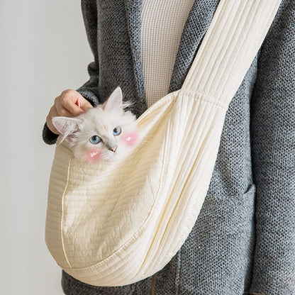Breathable Puppy Travel Bag Backpack Hands-Free Pet Dog Sling Carrier Bag for Small Medium Dogs Cats