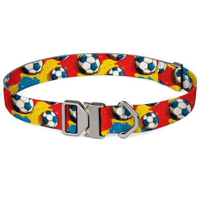 World Cup Flag Pattern Dog Collar – Adjustable Quick-Release Nylon Collar