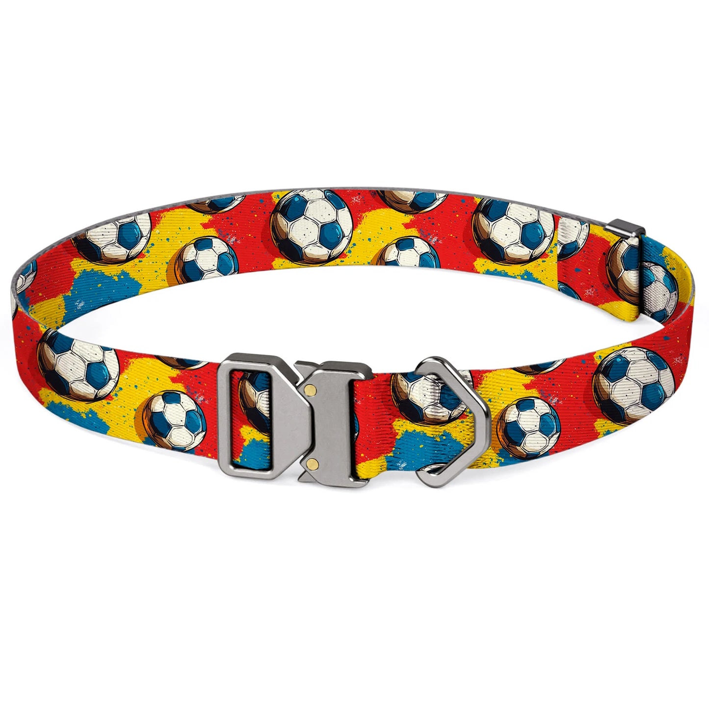 World Cup Flag Pattern Dog Collar – Adjustable Quick-Release Nylon Collar
