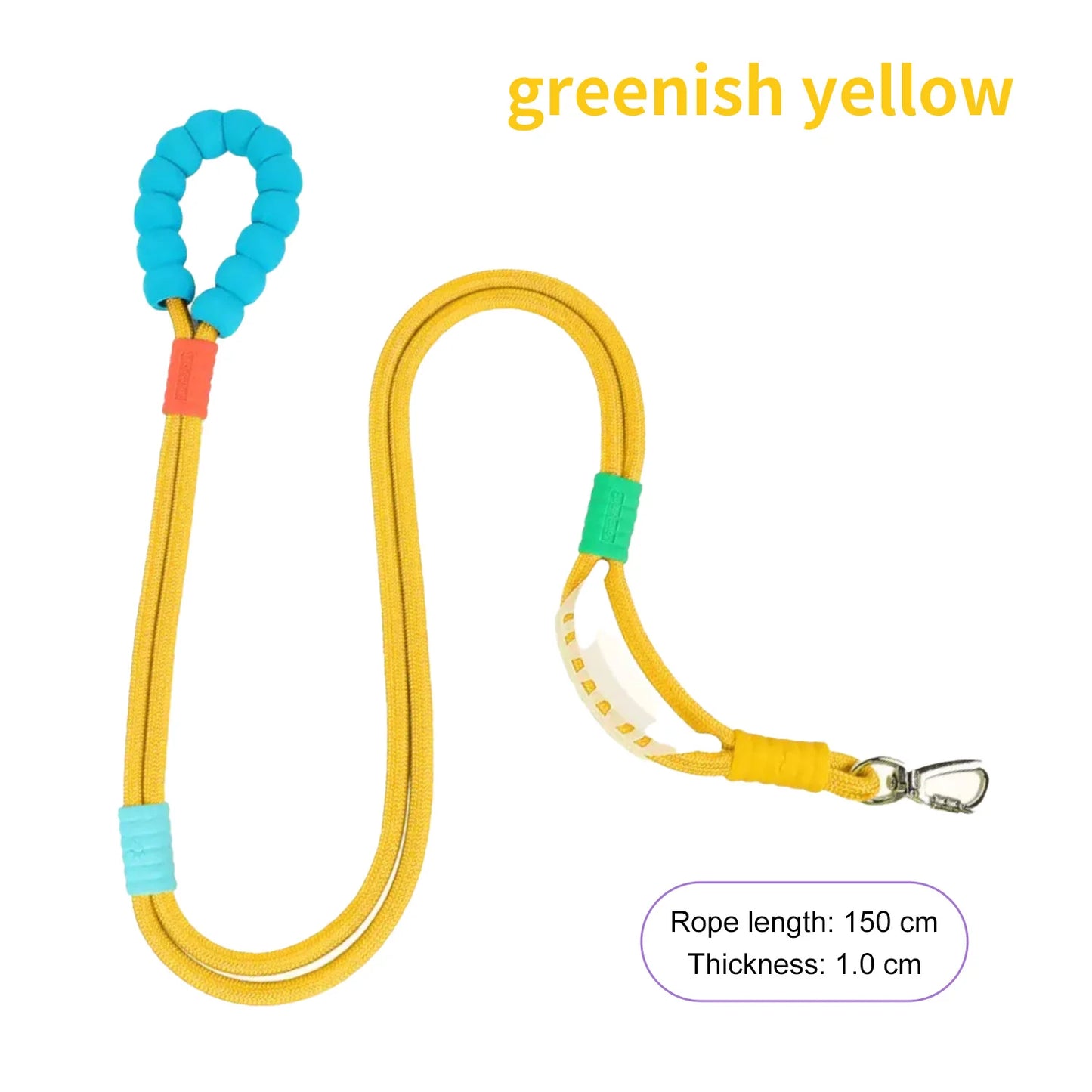 Anti-Breakaway Dog Leash 150cm — Non-Slip Wear-Resistant Walking Lead in 8 Colors