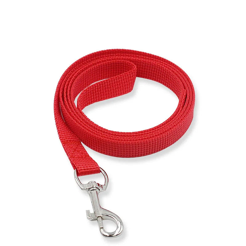 Colorful Nylon Dog Leash 150cm — Lightweight Fluorescent Walking Lead for Small Dogs