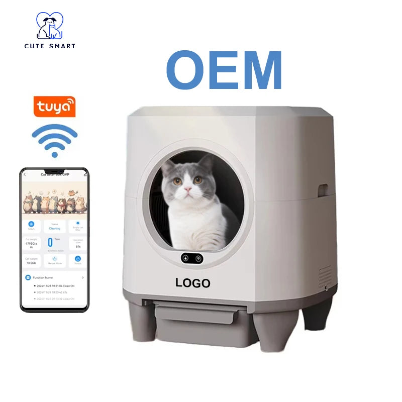 Automatic Self-Cleaning Cat Litter Box