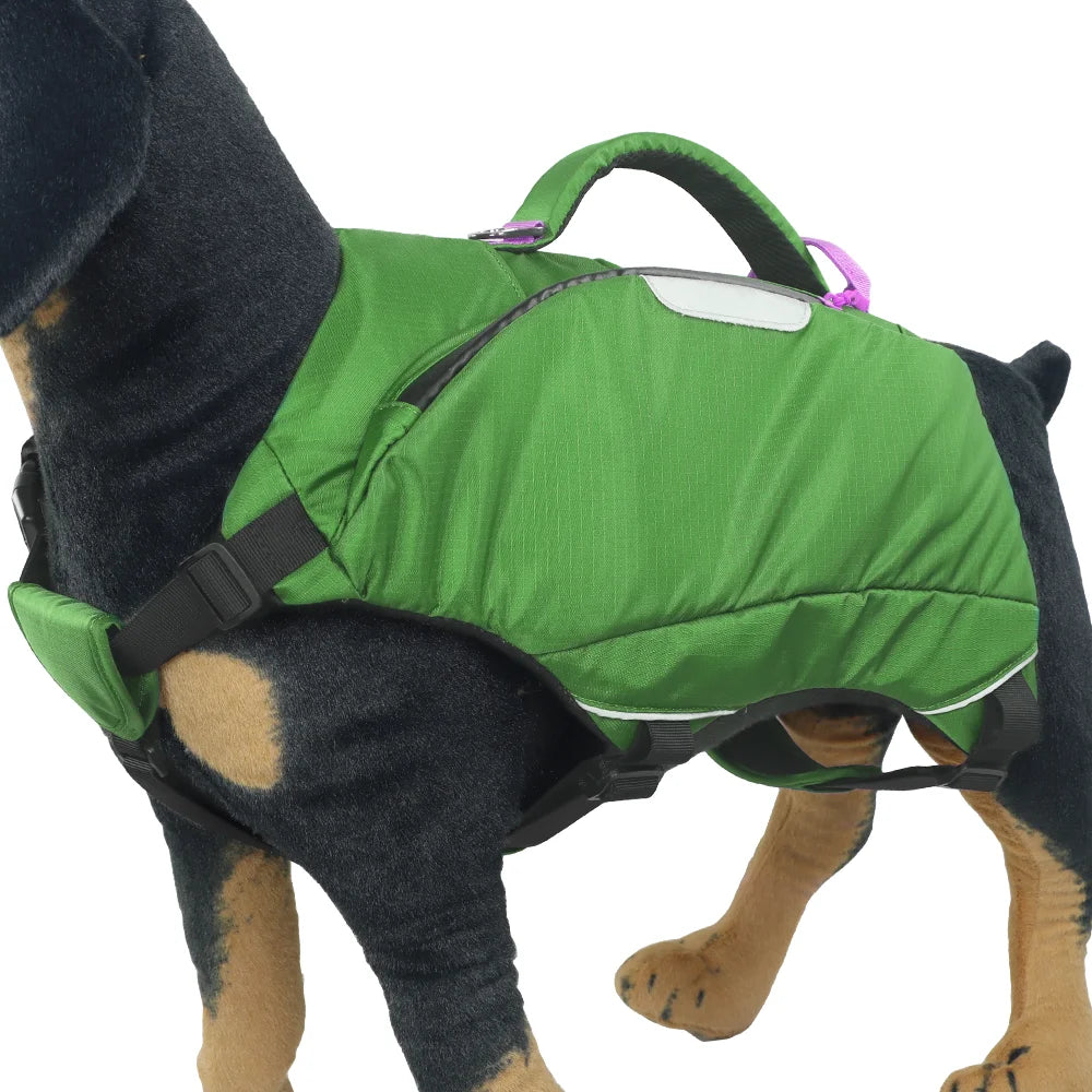 Dog Saddle Backpack Harness with 4 Expandable Storage Compartments
