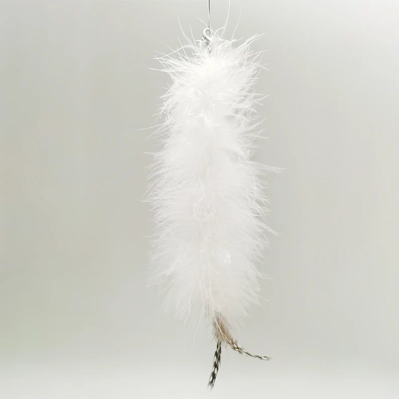 Dancing Feather Suction Cup Cat Toy | Removable Wire Rod & Replacement Heads | 9 Styles
