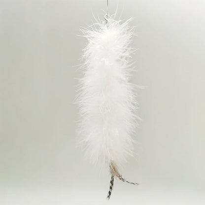 Dancing Feather Suction Cup Cat Toy – Removable Wire Rod & Replacement Heads