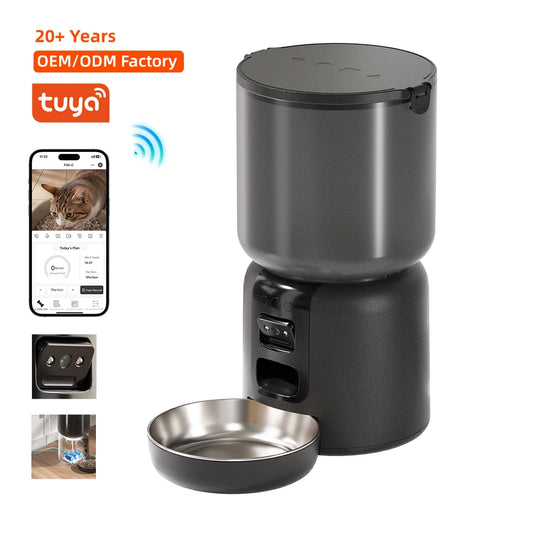 Smart Automatic Cat Feeder with WiFi App & Voice Recording