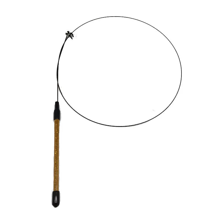 Feather Cat Teaser Wand with Bell | Steel Wire Wand & Replacement Heads | 7 Styles