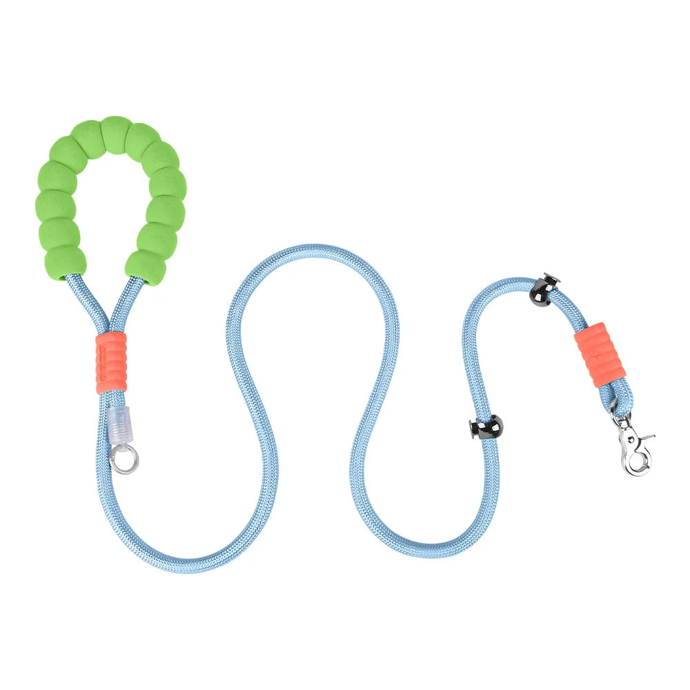 Anti-Shock No-Pull Nylon P-Chain Dog Leash — Reflective