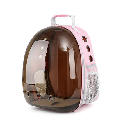 Adjustable Portable Oxford & PC Pet Carrier Backpack-6.5kg Max Load for Cats and Small Dogs with Capsule Shape