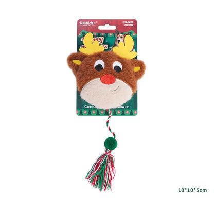 Catnip Plush Cat Toy Ball with Rope – Interactive Kitten Toy