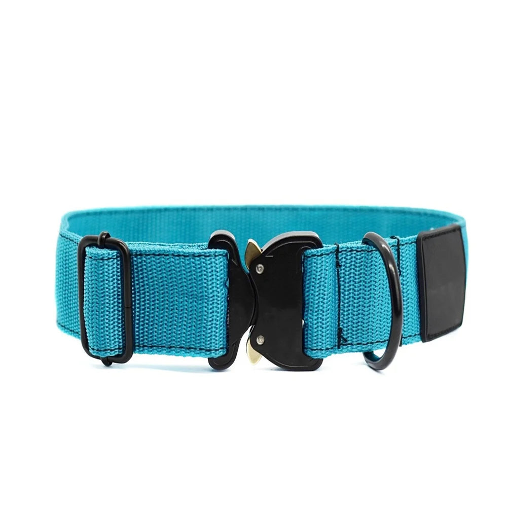 Tactical Dog Collar with Control Handle – Heavy-Duty Adjustable Nylon Collar with Metal Buckle for Large Dogs | M L XL XXL