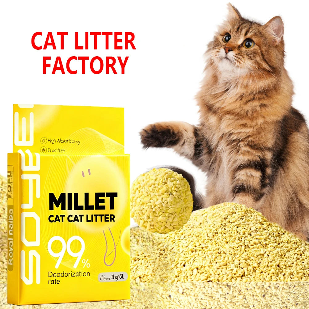 Popular Newest Product Highly Absorbent Bulk Catlitter Dust Free Kitty Clumping Premium Corn Cat Litter Sand