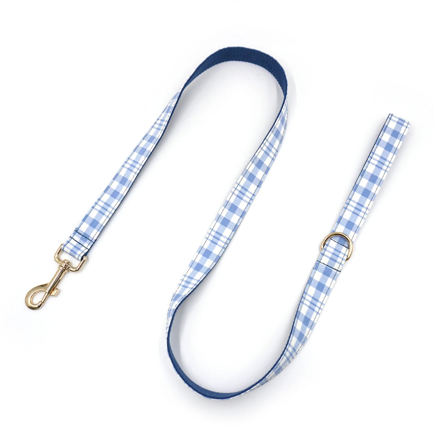 Custom Logo Dog Collar and Leash Set Luxury Plaid Checkered Patterned Luxury Pet Collar Leash Bowtie for Big & Small Dogs