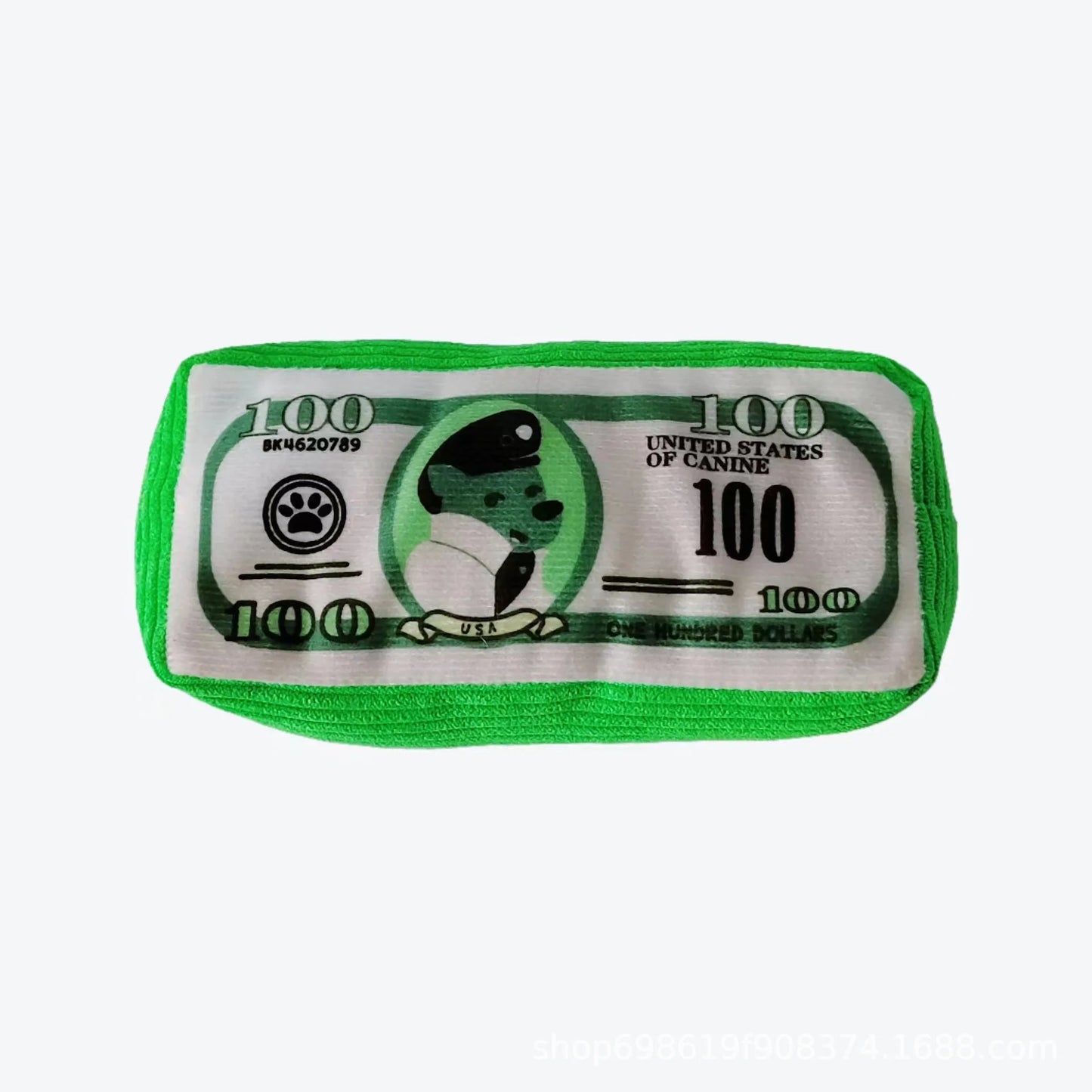 Squeaky Plush Pet Chew Toy with Crinkle Paper – Interactive Bite Toy