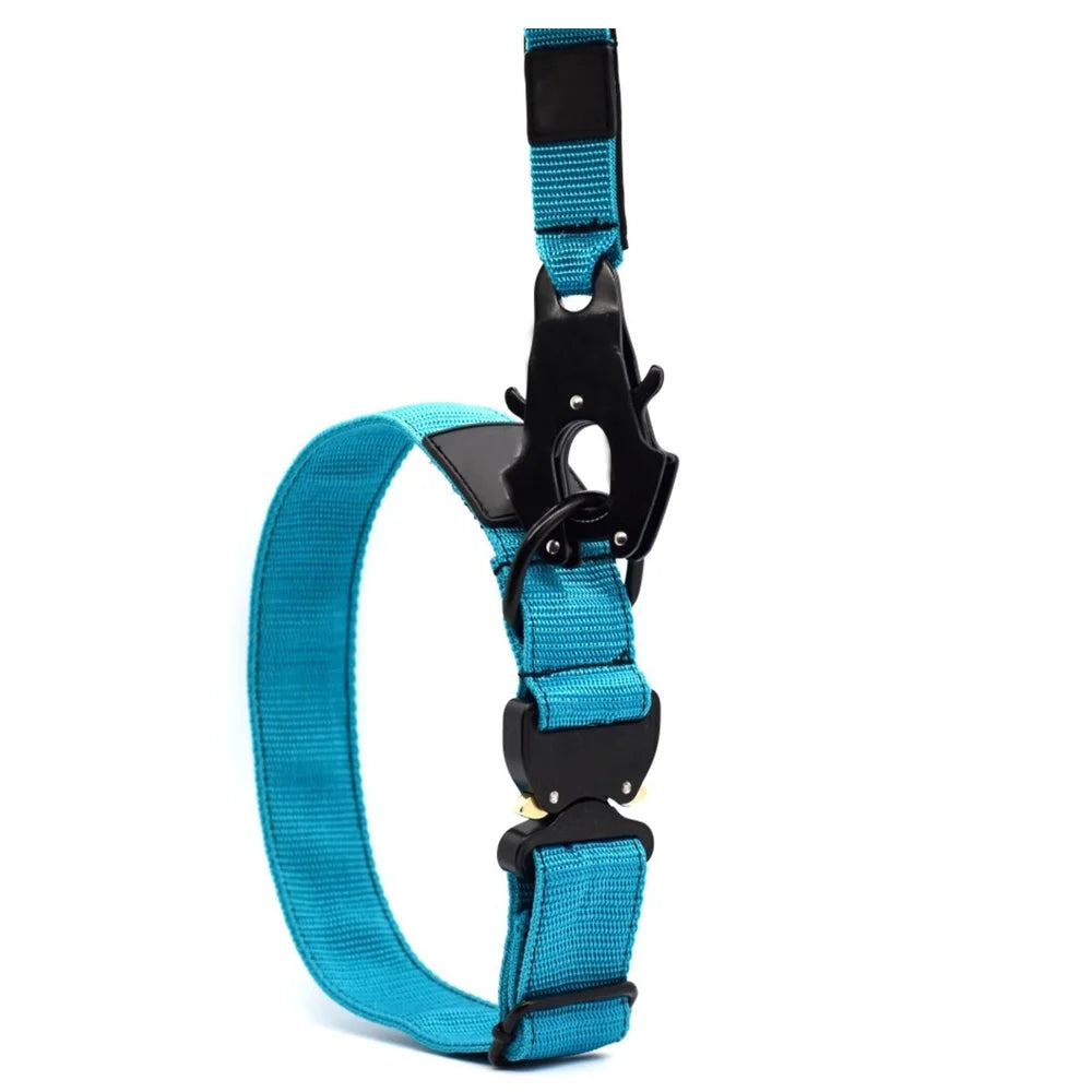 Tactical Dog Collar with Control Handle – Heavy-Duty Adjustable Nylon Collar with Metal Buckle for Large Dogs | M L XL XXL