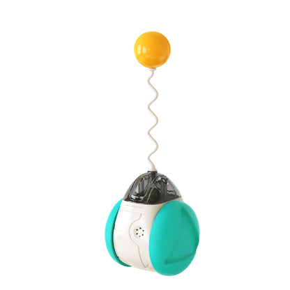New Design Multi-function Pet Supplies Eco-friendly Cat Ball Toys Squeaky Balance Car Cat Toy Interactive Running Cat Catnip Toy