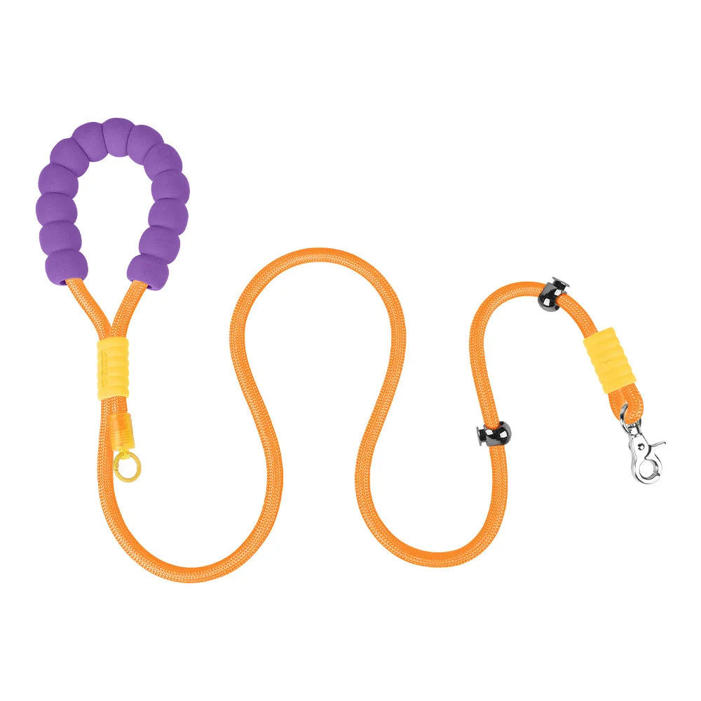 Anti-Shock No-Pull Nylon P-Chain Dog Leash — Reflective
