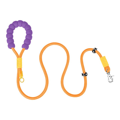 Anti-Shock No-Pull Nylon P-Chain Dog Leash — Reflective