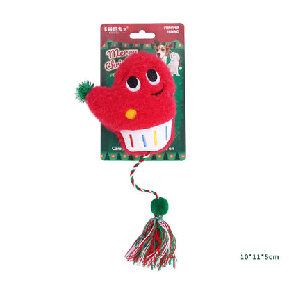 Catnip Plush Cat Toy Ball with Rope – Interactive Kitten Toy