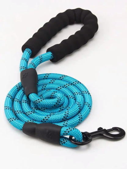 Reflective Nylon Dog Leash — Padded Handle