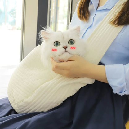 Breathable Puppy Travel Bag Backpack Hands-Free Pet Dog Sling Carrier Bag for Small Medium Dogs Cats