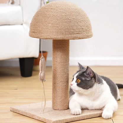 Mushroom Sisal Ball Cat Scratcher – Interactive Scratch & Play Toy