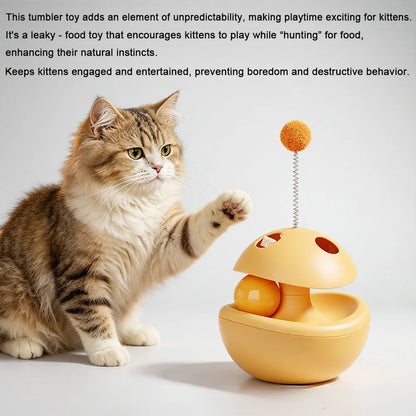 2026 Pet Accessories New Tumbler Cat Teaser Toy Anti Boredom Design Interactive Entertainment Pet Cat Supplies