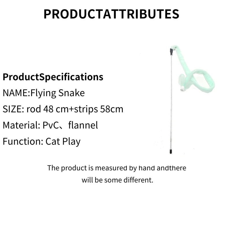 Flannel Cat Toy Wand – Bite-Resistant Cloth Strip Cat Teaser