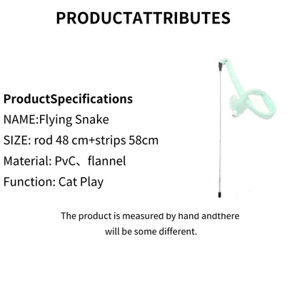 Flannel Cat Toy Wand – Bite-Resistant Cloth Strip Cat Teaser
