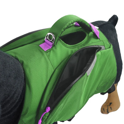 Dog Saddle Backpack Harness with 4 Expandable Storage Compartments