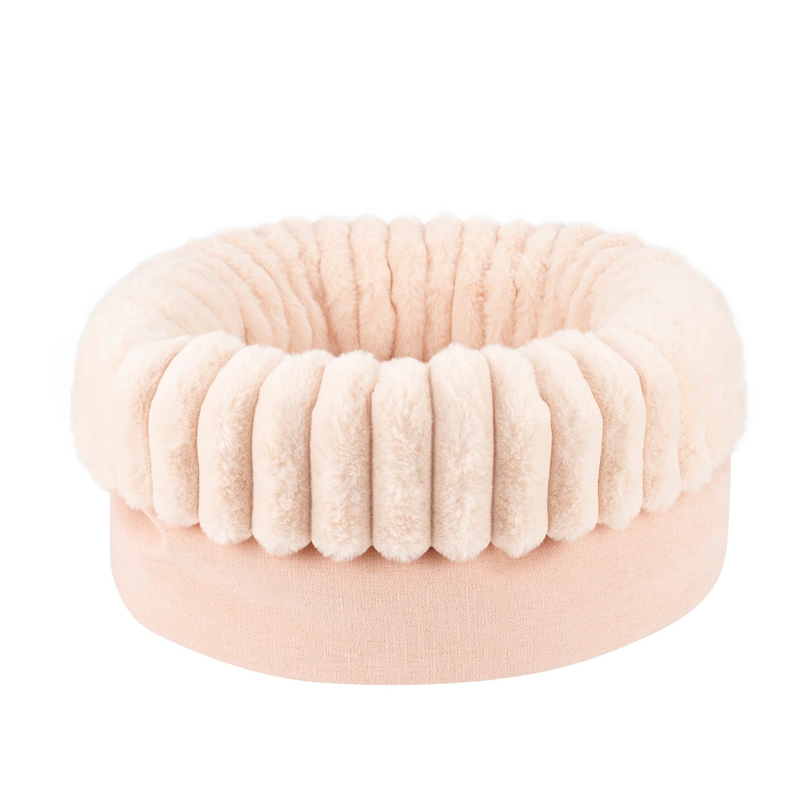 Cuddle Bunny Round Pet Bed | Adjustable Wall, Anti-Slip, Water-Repellent | Cats & Dogs