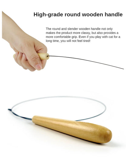 Bird-Shape Feather Cat Stick – Eco-Friendly Bite-Resistant Cat Wand Toy