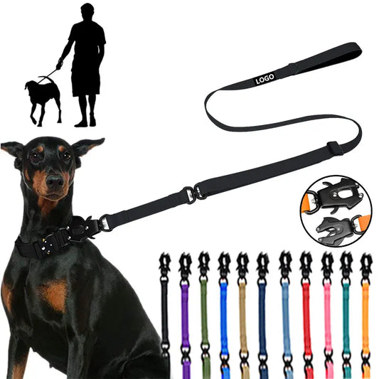 Tactical Quick-Release Nylon Dog Leash — Frog Clip