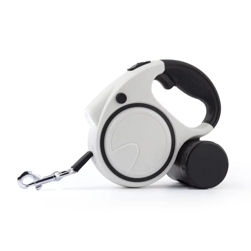 Retractable Dog Leash 5M/16ft — Tangle-Free Walking Lead with One-Button Lock