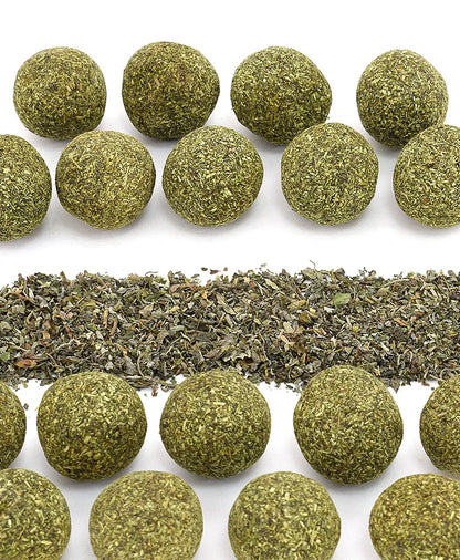 Catnip Ball Cat Toy – Natural Cat Grass Molar & Teeth Cleaner