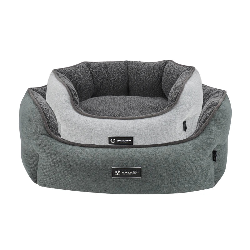 Sherpa Faux Fur Pet Bed | Soft Berber Fleece | Dogs, Cats & Rabbits
