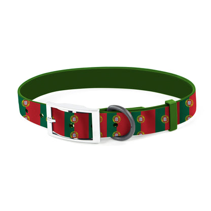 Waterproof Rubber Dog Collar – Football Soccer Pattern, Quick-Release Buckle, Easy to Clean