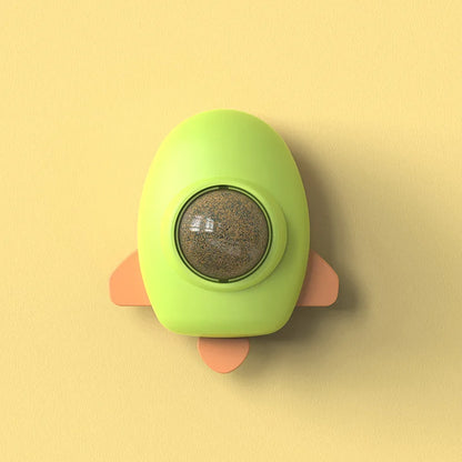 Rotatable Catnip Ball Cat Toy – Paste-On Interactive Teaser